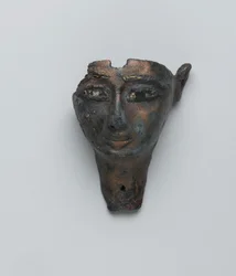Face from a composite statue, Third Intermediate Period-Late Period