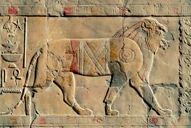 Lion, Senenmut, Temple of Hatshepsut, Dayr al-Bahri, Egypt