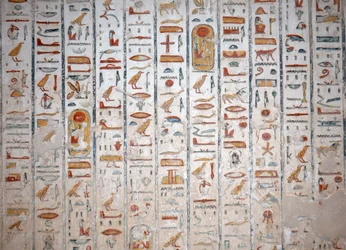 Mural Hieroglyph, Valley of the Kings, Luxor