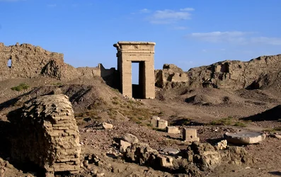 Egyptian Antiquity: View of the Arch of the North Gate, Temple of Hathor, Denderah, Egypt