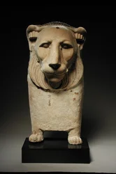 Lion couch end