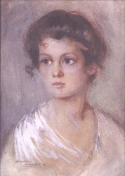 Study - A Beautiful Young Girl