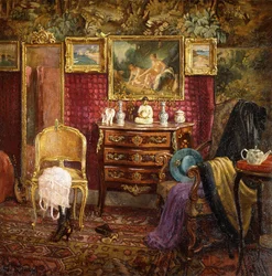An Interior of a Boudoir