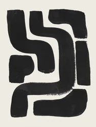 Abstract Black Shapes