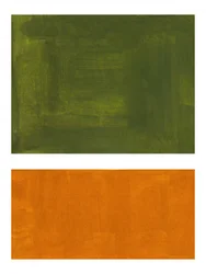 Abstract Green Orange