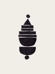 Black Geometric Balance