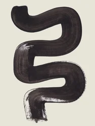 Bold Curved Brushstroke