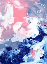 Dreamy Blue Pink Abstract