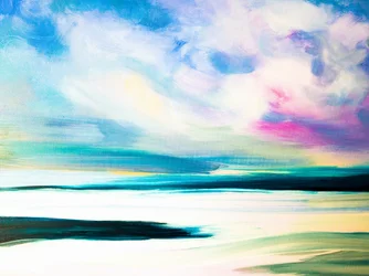 Vibrant Abstract Seascape
