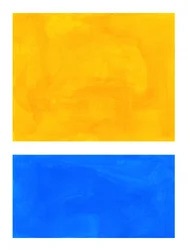 Vibrant Yellow Blue Abstract