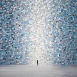 Shimmering Blue Embrace