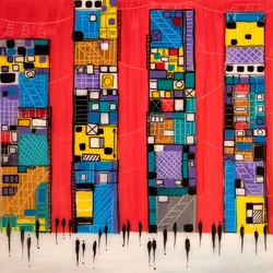 Vibrant City People