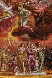 Portable Altar: Central Panel Depicting an Allegory of the Christian Knight (detail)
