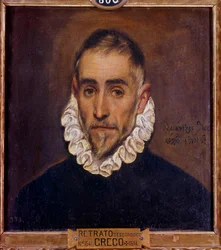 Portrait of a Gentleman. Painting by El Greco, 1604. Madrid, Prado Museum