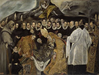 The Burial of the Count of Orgaz (lower part)
