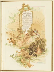 Program for the ballet La Perle by Marius Petipa and Riccardo Drigo