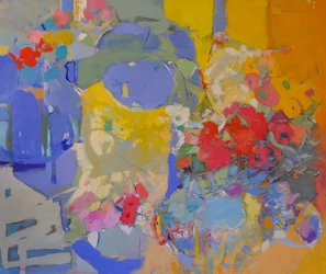 Vibrant Floral Abstract