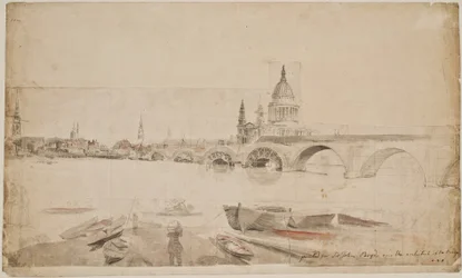 London Bridge and St. Paul Seen from the Bank of the Thames