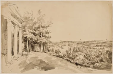 View of the Temple of Bacchus and the Gothick Temple in the Background at Painshill