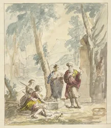 Abraham Receiving the Three Angels