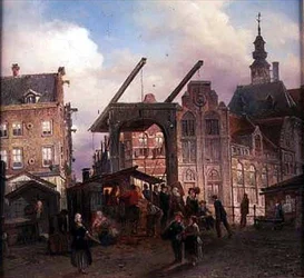 Town and Drawbridge