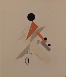 Globetrotter. Figurine for the opera Victory over the sun by A. Kruchenykh