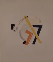 Old Resident. Figurine for the Opera Victory Over the Sun by A. Kruchenykh