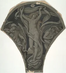 Cartoon for Luna, from the Sixty Studies for the Huntington Ceiling