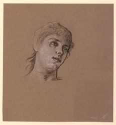 Portrait Sketch of a Young Girl