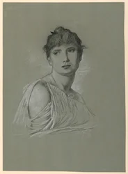 Portrait Sketch of a Young Woman