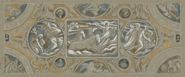 Preliminary Study for Huntington House Ceiling, from 60 Studies for the Huntington Ceiling