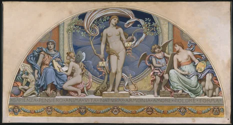 Rome, Representative of the Arts: design for decoration in Bowdoin College
