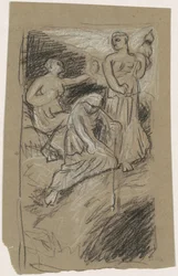 Study for "The Fates Gathering in the Stars"