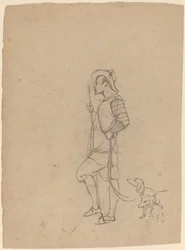 Study of Hunter with Dogs