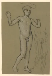 Figure Study for a Fountain Design