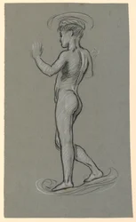 Figure Study for a Fountain Design
