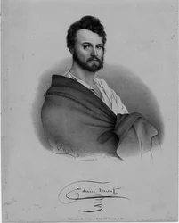 Edwin Forrest, actor, Nathaniel Currier lithograph, published by Brown and Minot, New York
