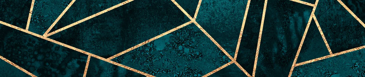 Elegant Teal Gold Pattern
