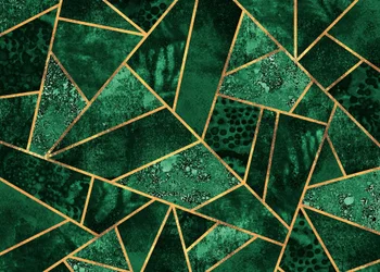 Emerald Geometric Pattern