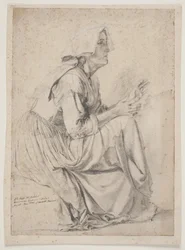 First Study for the Painting with the Women at the Fountain in A.
