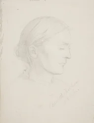 Elderly Woman in Profile