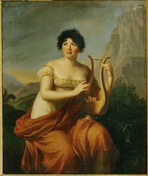 Portrait of Germaine Necker, Mme. de Stael
