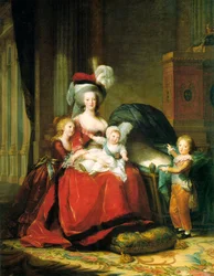 Marie Antoinette and her children, 1787