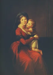 Portrait of Princess Alexandra Golitsyna with Her Son Pyotr