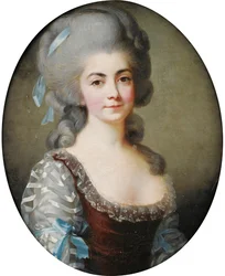 Portrait of the opera singer Antoinette Saint-Huberty 1756-1812, c. 1780