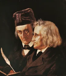 Portrait of Brothers Jacob and Wilhelm Grimm