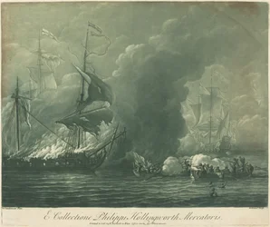 Shipping Scene from the Collection of Philip Hollingworth, 1720s