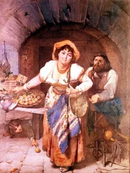 The Best in the Market - Sketch from Life in Rome