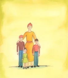 A mother gives joy to God by loving and caring for her children