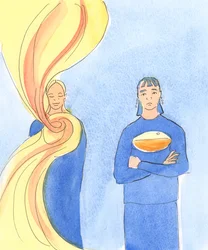 A person who approaches God in prayer with an open heart, accepting God